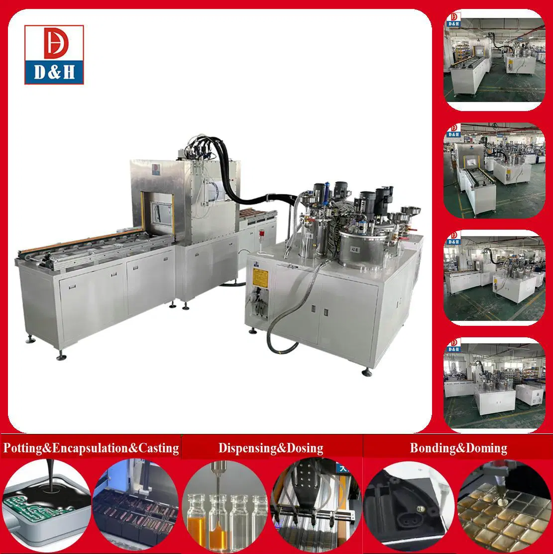 Epoxy Potting Vacuum Chamber Machine 2K Dosing Compounds Dispensing Filling Machine