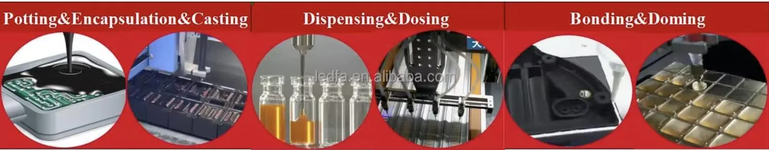 Robot Glue Dispensing System Compact Epoxy Resin Dispenser for Automative Parts 4