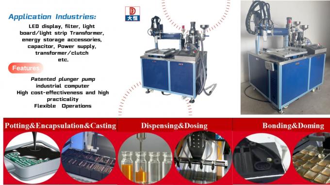 PU Epoxy Silicone Two Component Liquid Glue Viscosity Automatic Glue Dispensing Machine 0