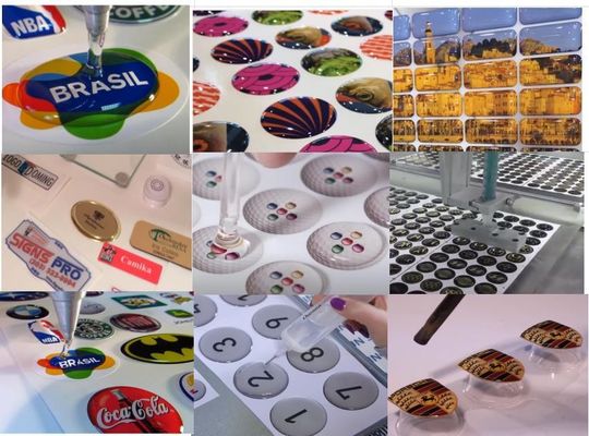 Tank B 10L Three Axis 3D Epoxy Dome Sticker Machine for Automatic PVC ...