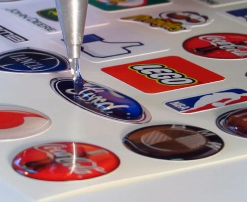 Tank B 10L Three Axis 3D Epoxy Dome Sticker Machine for Automatic PVC ...